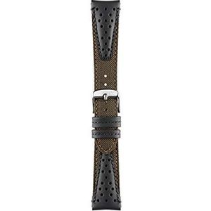 Morellato Armband voor dames en heren, collectie Sport, model Volley, van cordura en leer - A01X4747110, Bruin, 20 mm, Armband