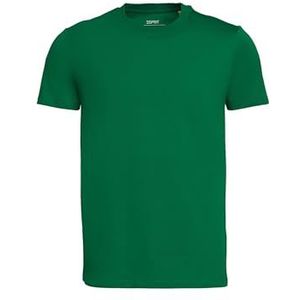 ESPRIT T-shirt in slim fit van katoen, 300/donkergroen, L
