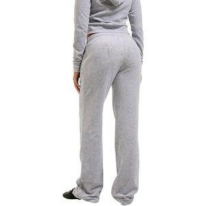 Juicy Couture - Tina Velour Track Pant - Zilver Marl - Sportbroek