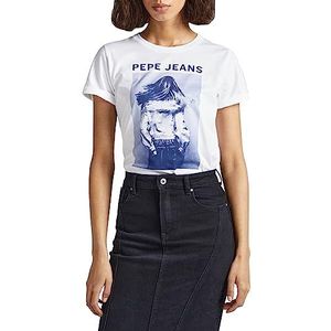 Pepe Jeans Anne sweater voor dames, Wit (wit), L