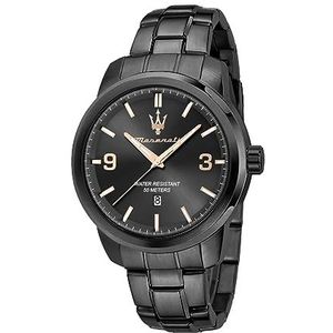 Maserati Succesvol herenhorloge, tijd en datum, analoog - 44 mm, Rifle staaf, 44mm, Armband