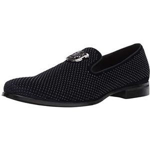STACY ADAMS Heren Swagger bezaaid Ornament Slip-on Rijstijl Loafer, Navy, 7.5 UK, marineblauw, 40 EU