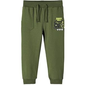 NAME IT Nmmjovan Jurassic SWE Pants Unb Vde joggingbroek voor jongens, Rifle Green., 98 cm