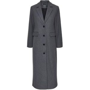 PIECES Pcnadine Long Coat, dark grey melange, M