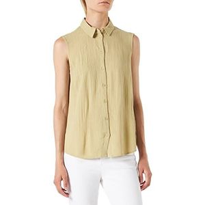 TOM TAILOR Dames Basic blouse-top 1031259, 28725 - Light Moderate Olive, 34