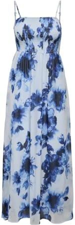 Jurk - V-Hals - Mouwloos - Gesmokt Detail - Volume Fit - Polyester