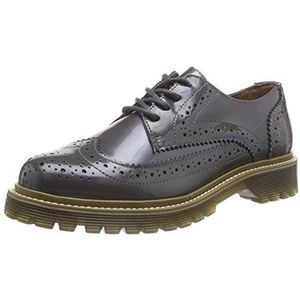 Bronx Brifka-ChunkyX Brogue lage damesschoenen, Grijs Donker Grijs 07, 42 EU