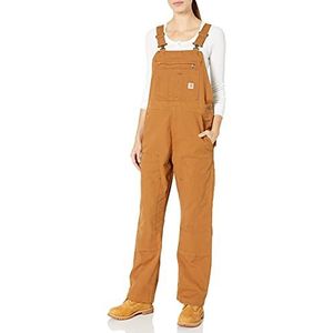 Carhartt Crawford Double Front Bib Jumpsuit dames tuinbroek, Carhartt Bruin, L