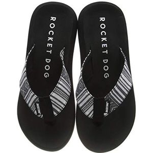Rocket Dog Spotlight slippers voor dames, Zwart/Wit, 37 EU