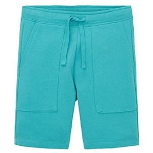 TOM TAILOR Jongens 1036024 Bermuda Shorts, 31044-Deep Turquoise, 134, 31044 - Deep Turquoise, 134 cm