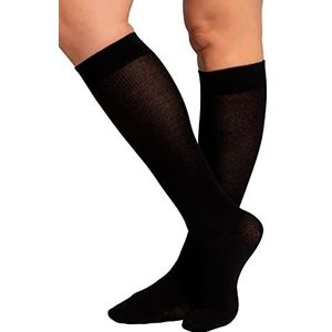Ulla Popken - Compressiekousen - Zwart - Sterke Steunklasse Sokken