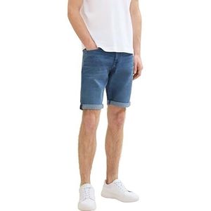 TOM TAILOR Heren bermuda jeans shorts, 10119 - Used Mid Stone Blue Denim, 34