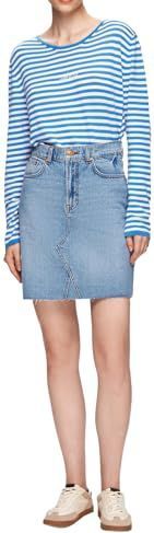 LTB Jeans Modern Women's Mini Rock Serissa in blauw van katoenmix - maat S, blauw, S