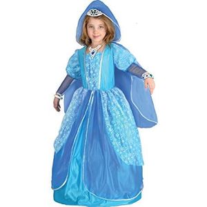 Ciao - Prinses ijskristal kostuum meisjes (maat 5-7 jaar) met sieraden, kleur lichtblauw/blauw, 5-7 jaar, 23068.5-7