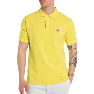 Replay Poloshirt voor heren, Sun Yellow 447, S
