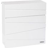 ARREGUI - Armor E6901 - Brievenbus - Wit - Verzinkt Staal - Formaat M (DIN A4)