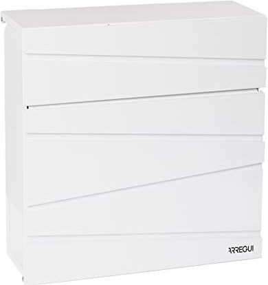 ARREGUI - Armor E6901 - Brievenbus - Wit - Verzinkt Staal - Formaat M (DIN A4)