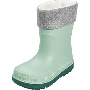Playshoes Jongens Unisex kinderen gevoerde rubberlaarzen, groene sok, 24 EU, groene sok, 24 EU