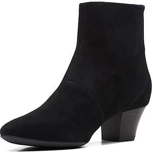 Clarks Dames Teresa Fashion Boot, Zwart Suede, 41.5 EU