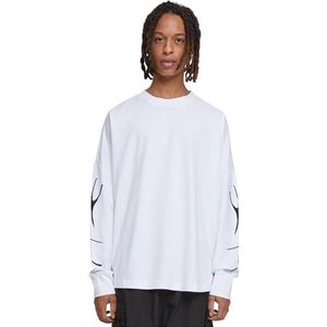 Mister Tee Heren Sweatshirt Collection Cut on Longsleeve White XL, wit, XL