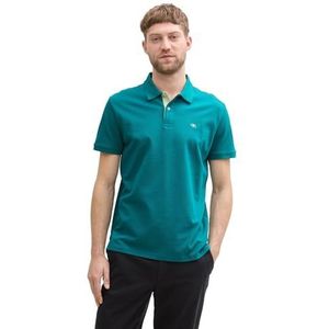 TOM TAILOR - 1031006 - Poloshirt - Donker Flessengroen - Korte Mouwen