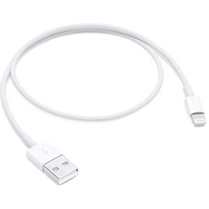 Apple Lightning/USB 0.5m USB A Male Male White USB cable - Apple Lightning/USB, 0.5 m, USB A, 2.0, Male/Male, 480 Mbit/s, White
