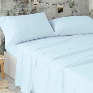 Burrito Blanco Gastvriendschap beddengoed | Beddengoedset voor 90 cm beddengoed | eenpersoonsbed | katoen/polyester | gemakkelijk te strijken | kleur blauw | andere maten verkrijgbaar