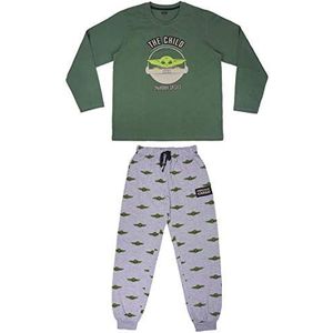 Star Wars - The Mandalorian - Pyjama - Groen / Grijs - Wat een toffe pyjama van Baby Yoda