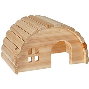 Trixie huis hamster hout spijkervrij 19x13x11 cm