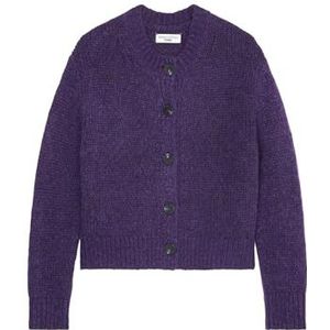 Marc O'Polo Denim cardigan voor dames, gebreid vest van wolmix, Medium Purple Melange_01, XXL