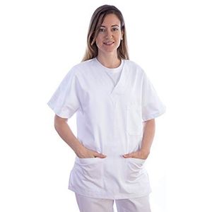 GiMA - Tunika - Wit - Katoen/Polyester - Unisex - Voor Verpleegsters en Therapeuten
