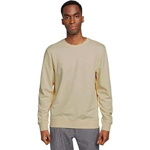 TOM TAILOR Uomini Basic sweatshirt met ronde hals 1030969, 28130 - Soft Buttercream, S