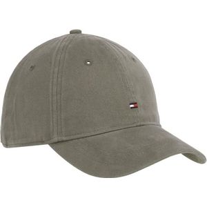 Tommy Hilfiger Heren TH Flag '85 Soft 6 Panel Cap AM0AM12531 Cap, Grijs (Shady Stone), ONE Size, Grijs (schaduwrijke steen), Eén Maat