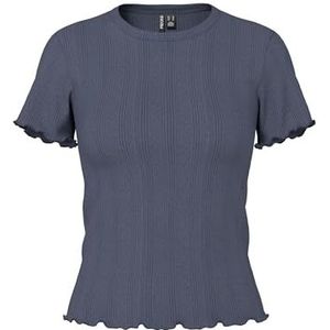 Pieces - MARIE - T-shirt - Slim Fit - Effen - Katoen