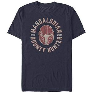 Star Wars: Mandalorian - Lone Wolf Unisex Crew neck T-Shirt Navy blue XL