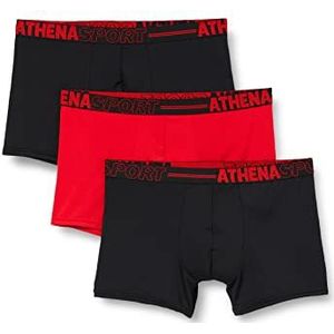 ATHENA Sport LH31 ondergoed, zwart/rood/zwart, L, zwart/rood/zwart, L
