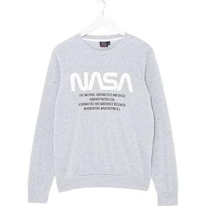 NASA Sweatshirt, grijs, S Heren, grijs., S
