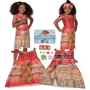 Disney Princess 221344-Vai 2 Jurken In Vaiana-Stijl, 11-Delig, 150-180 Cm, Bruin