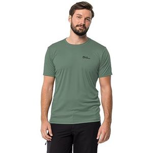 Jack Wolfskin Tech T M Wandelen T-shirt, lichtgroen, S heren, Groen oplichtend, S