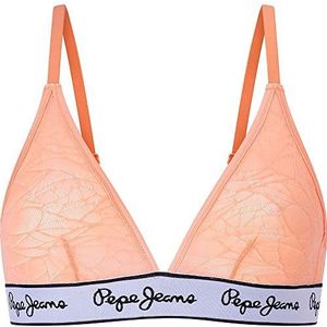 Pepe Jeans Mesh BH voor dames, Perzik, L