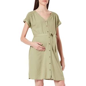 ESPRIT Maternity Jurk voor dames, geweven, korte mouwen, jurk, Real Olive - 307, 38