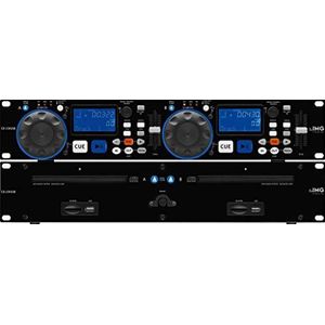 IMG 212990 Stageline CD-230USB DJ Dual CD- en MP3-speler met USB 2.0-interface, RCA-aansluitingen en SD/MMC-kaartsleuf - Zwart