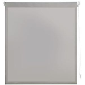 Decorblind | EasyFix rolgordijn lichtdoorlatend zonder gereedschap en zonder boren, afmetingen rolgordijn: 87 x 180 cm breedte x lengte/afmetingen stof: 84 x 175 cm – zilver effen, jaloezie voor