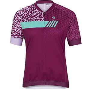 Ziener Natja Fietsshirt, fietsshirt voor dames, mountainbike/racefiets, ademend, sneldrogend, elastisch, korte mouwen, 1 stuks
