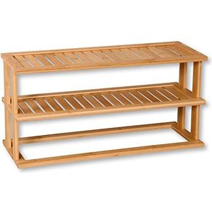 Keukenplank met twee lagen bamboe, 55x27cm, diepte 20cm