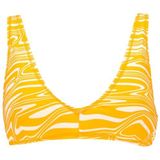 PUMA Swim Womens PLUNGE TOP 1P, Sun Oranje, L