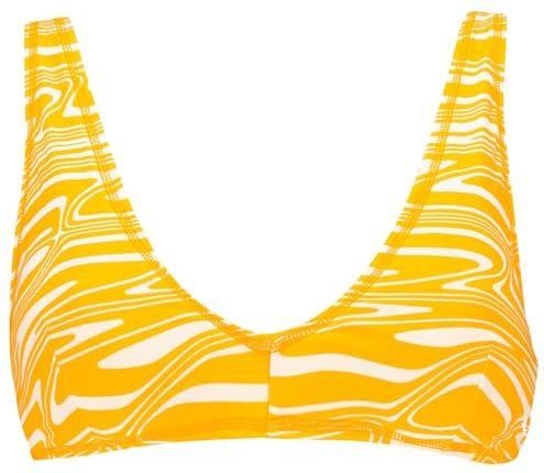 PUMA Swim Womens PLUNGE TOP 1P, Sun Oranje, L