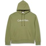 Calvin Klein Comfort Hoodie met Hero Logo voor heren, Delta Groen, XL