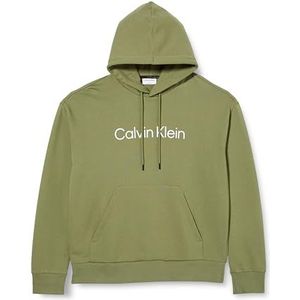 Calvin Klein Comfort Hoodie met Hero Logo voor heren, Delta Groen, XL