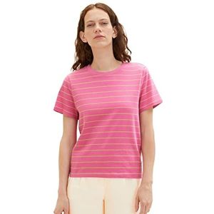 TOM TAILOR Dames 1036772 T-Shirt, 31727 Roze Sand Stripe, 3XL, 31727 - Pink Sand Stripe, 3XL